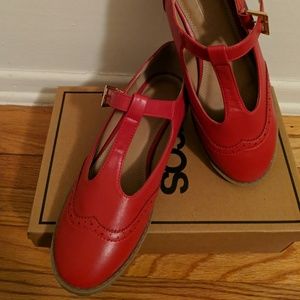 ASOS Shoes - ASOS Chunky Red Mary Janes ASOS Shoes - ASOS Chunky Red Mary Janes